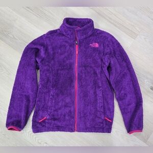 The North Face girls' Osito fleece jacket Soft Cozy Purple and Pink Size XL